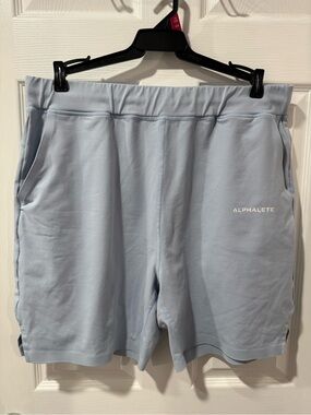 Alphalete Men’s Light Blue Performance Shorts, XXL